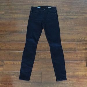 Gap 1969  True Skinny Jeans Dark Blue Size 26